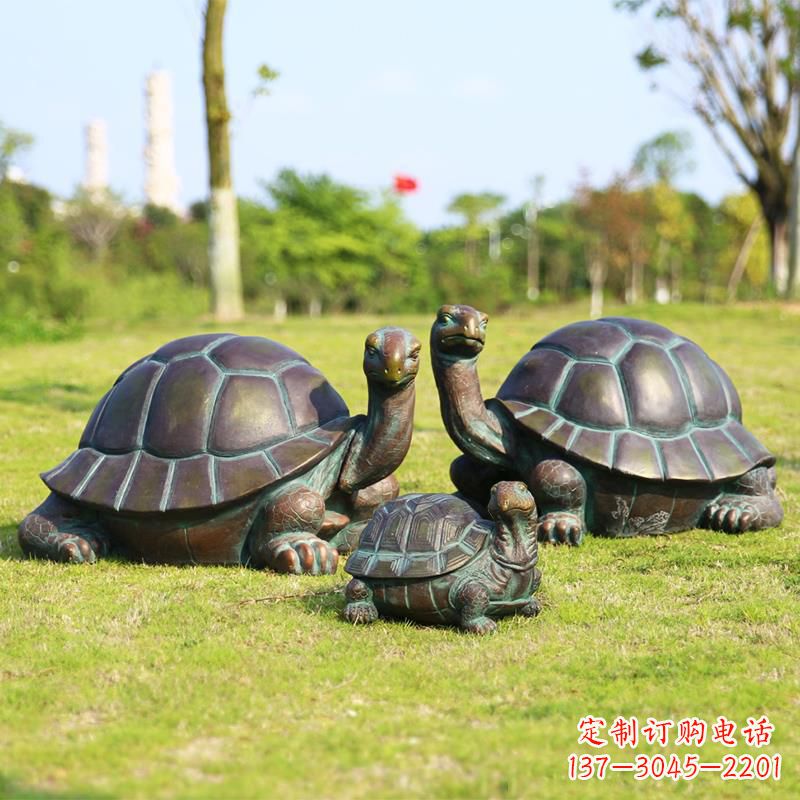 贵州仿铜做工精美的乌龟雕塑摆件