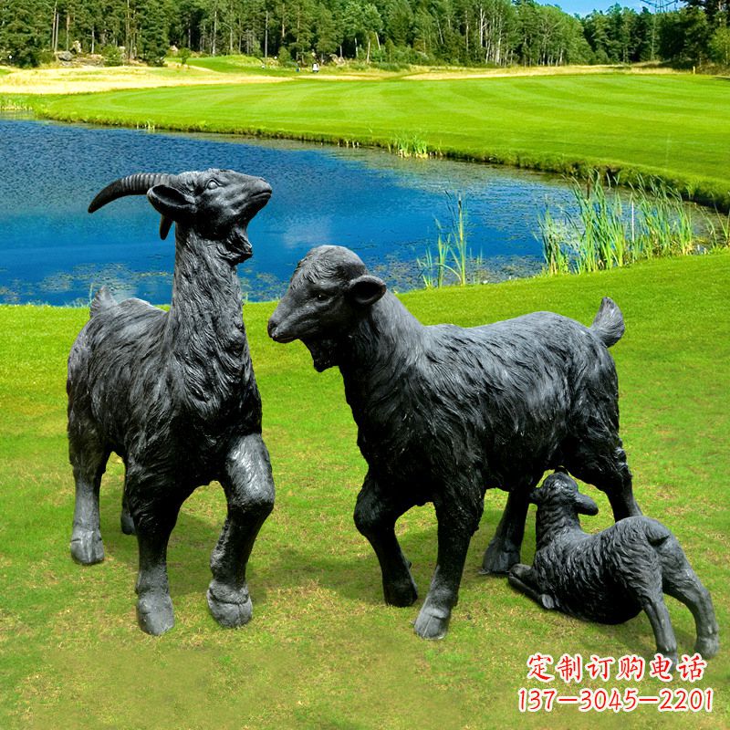 贵州仿真黑山羊雕塑