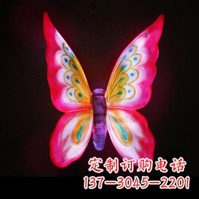 贵州仿真蝴蝶_大号红色发光款70x50x30