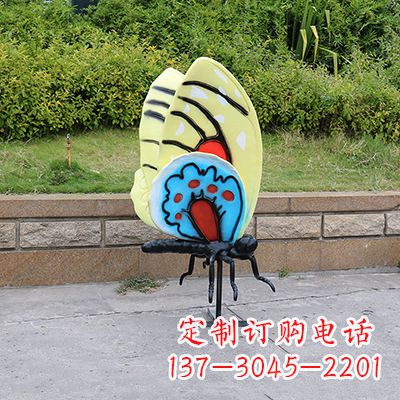 贵州大号黄色蝴蝶雕塑
