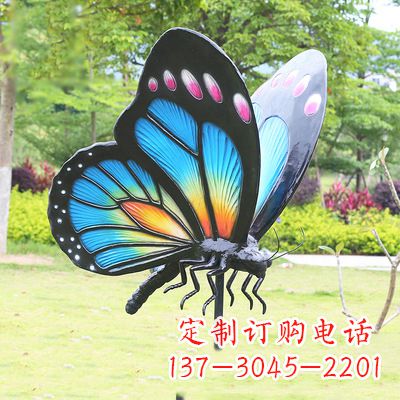 贵州蓝蝴蝶雕塑-让你的室内空间焕发生机