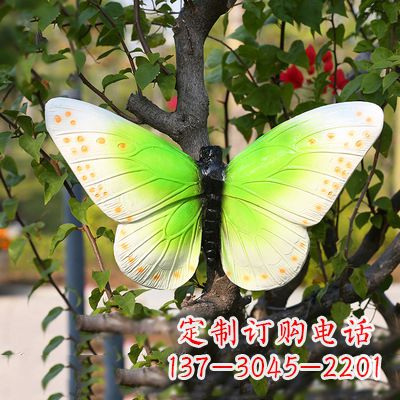 贵州浅绿色蝴蝶雕塑