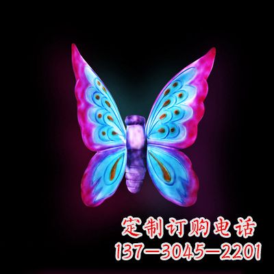 贵州璀璨发光蝴蝶雕塑