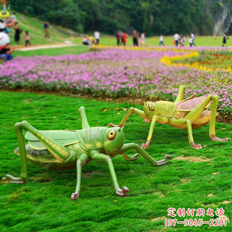 贵州精美蝗虫雕塑摆件