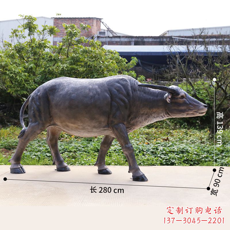 贵州仿真水牛动物雕塑