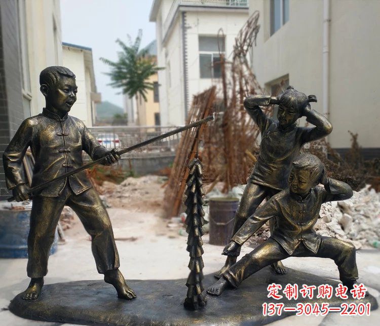贵州精美儿童铜雕,为孩子们带来欢乐