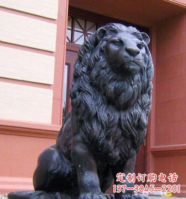 贵州非洲狮子铜雕塑精美雕刻，精美绝伦