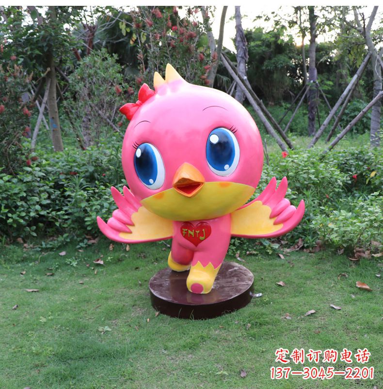 贵州玻璃钢卡通鸽子雕塑