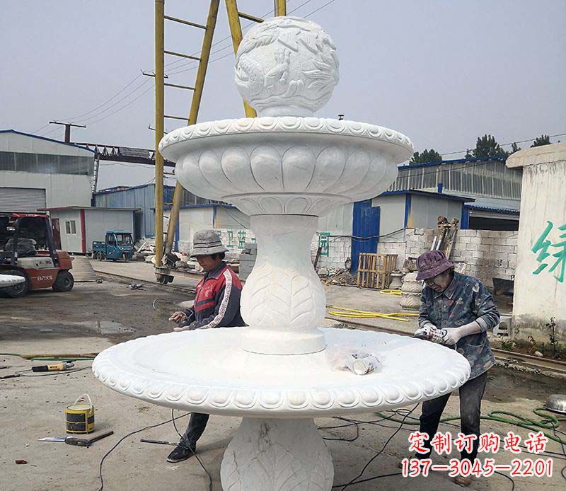 贵州风水球喷泉石雕1