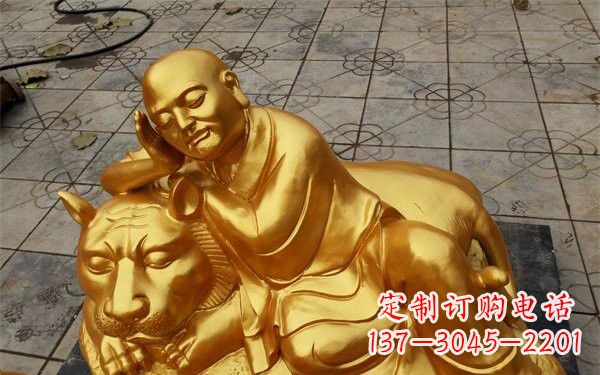 贵州伏虎罗汉铜雕,古典美学与艺术的完美结合