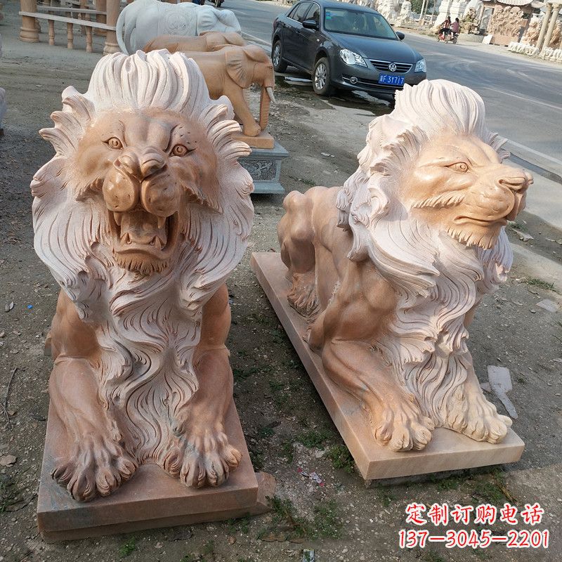 贵州港币狮子爬狮雕塑——经典的海洋之神艺术