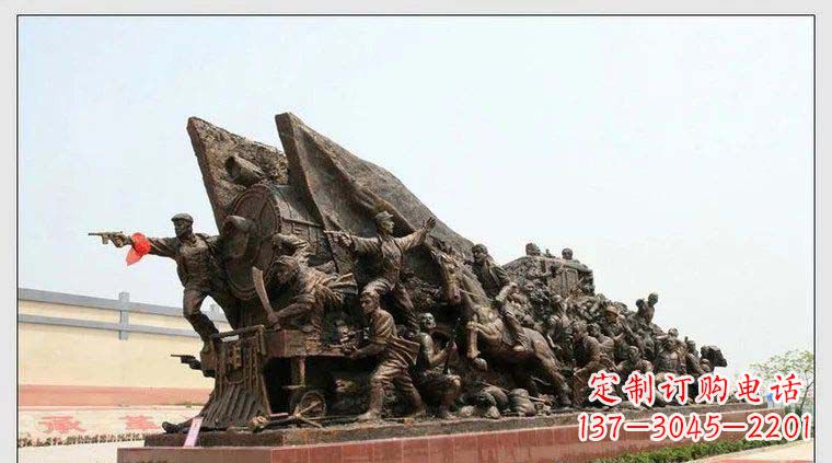 贵州纪念革命战士铜雕