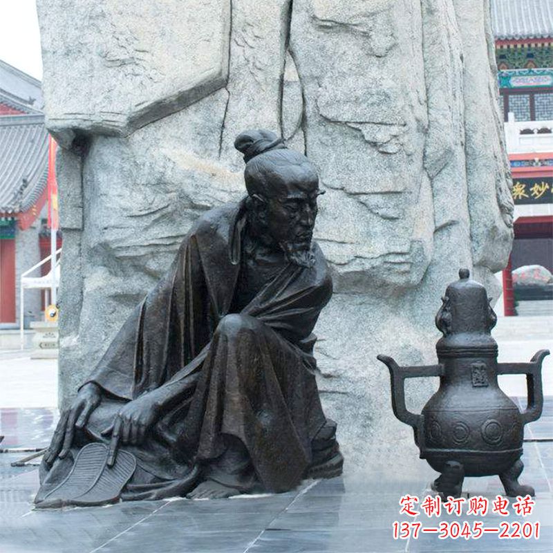 贵州中国医史传承葛洪炼丹情景雕塑
