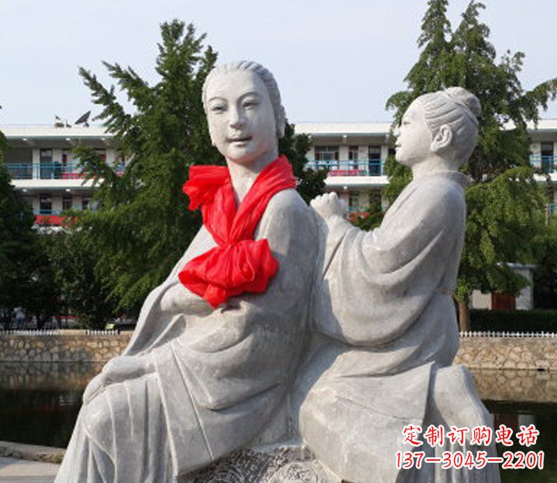 贵州爱与温柔——领雕”母亲”石雕景观装饰