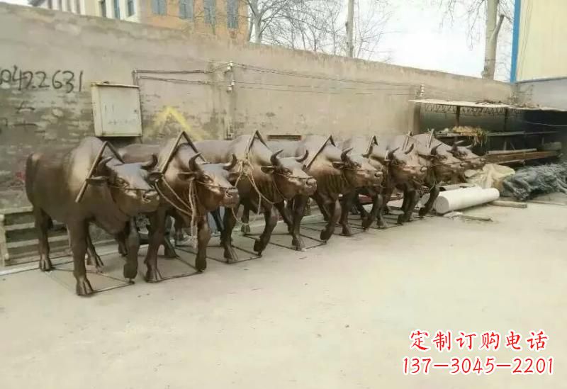 贵州艺术之作，牛雕塑