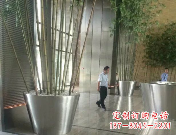 贵州品质不锈钢花盆景观雕塑