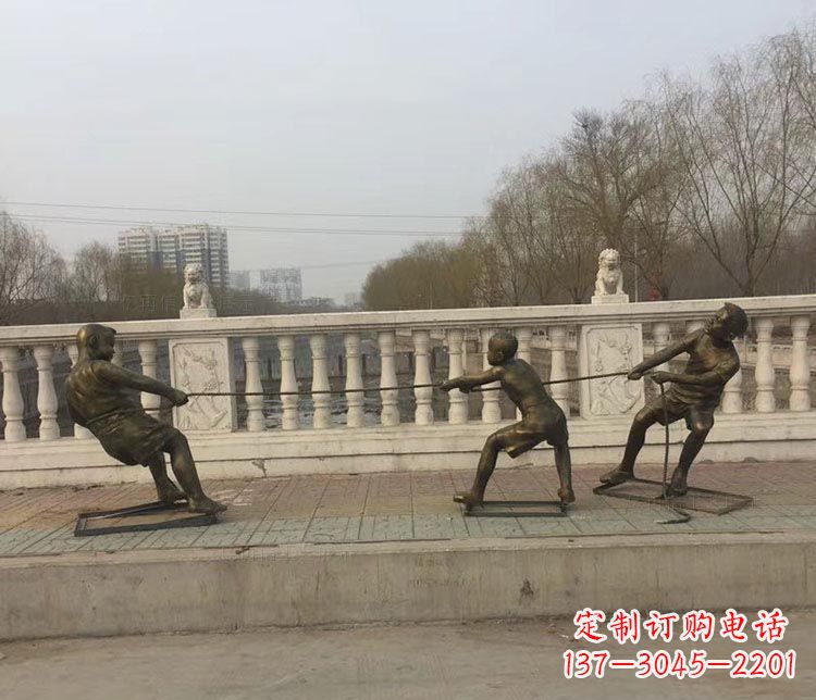 贵州中领雕塑 | 铜雕像,营造欢乐的童年回忆