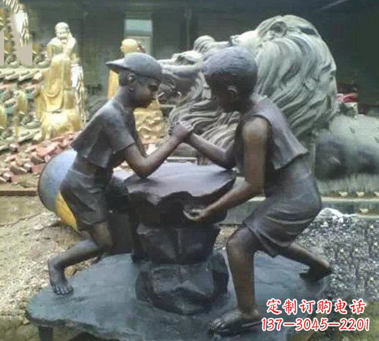 贵州非凡童趣,精致儿童铜雕