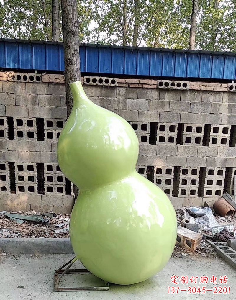 贵州公园装饰休闲雕塑——葫芦仿真玻璃钢雕塑