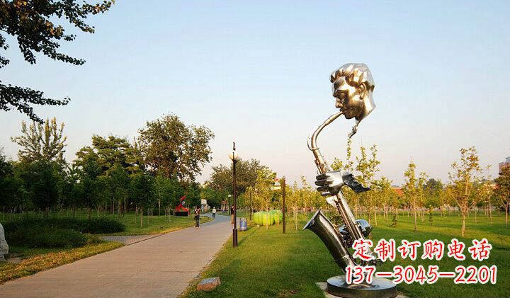 贵州不锈钢萨克斯抽象雕塑