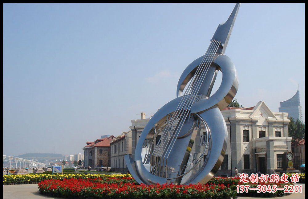 贵州YFZD-001不锈钢抽象大提琴雕塑