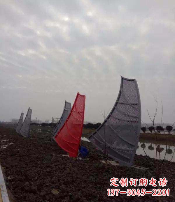 贵州不锈钢抽象帆船雕塑