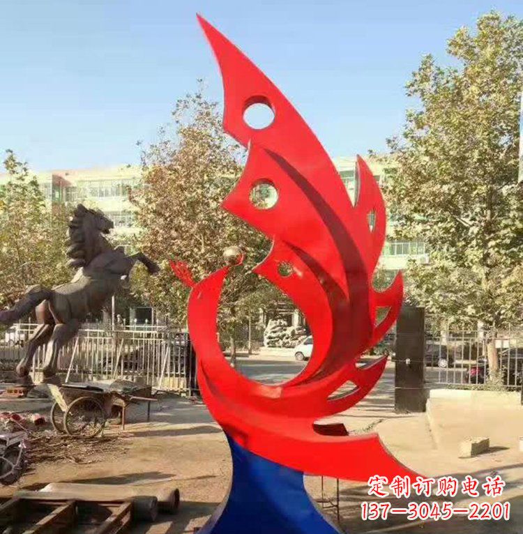 贵州艺术精美的不锈钢凤凰雕塑