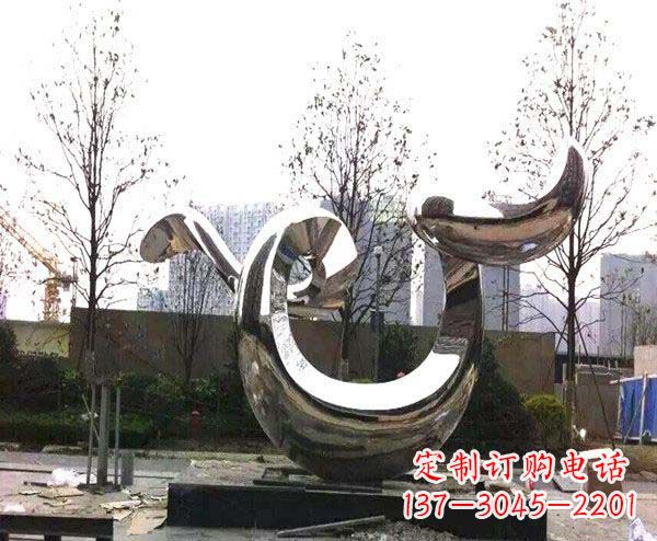贵州新品发布不锈钢抽象鲸鱼雕塑