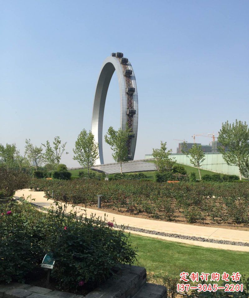 贵州精美摩天轮不锈钢抽象雕塑