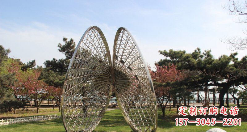 贵州做工细腻的不锈钢抽象雕刻扇贝雕塑