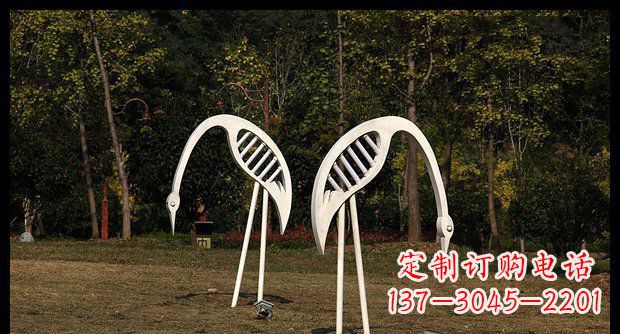 贵州精美不锈钢仙鹤雕塑