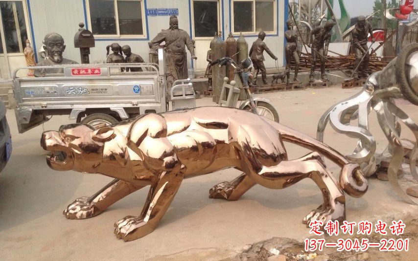 贵州中领雕塑出品不锈钢动物雕塑