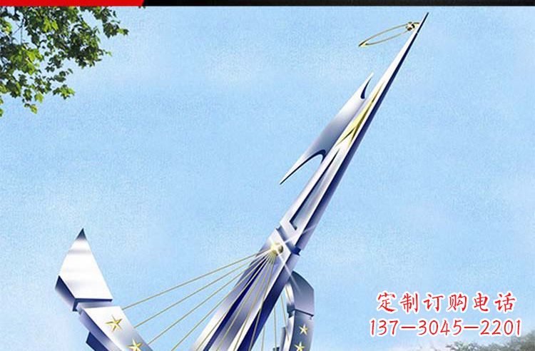 贵州古典高雅不锈钢帆船雕塑