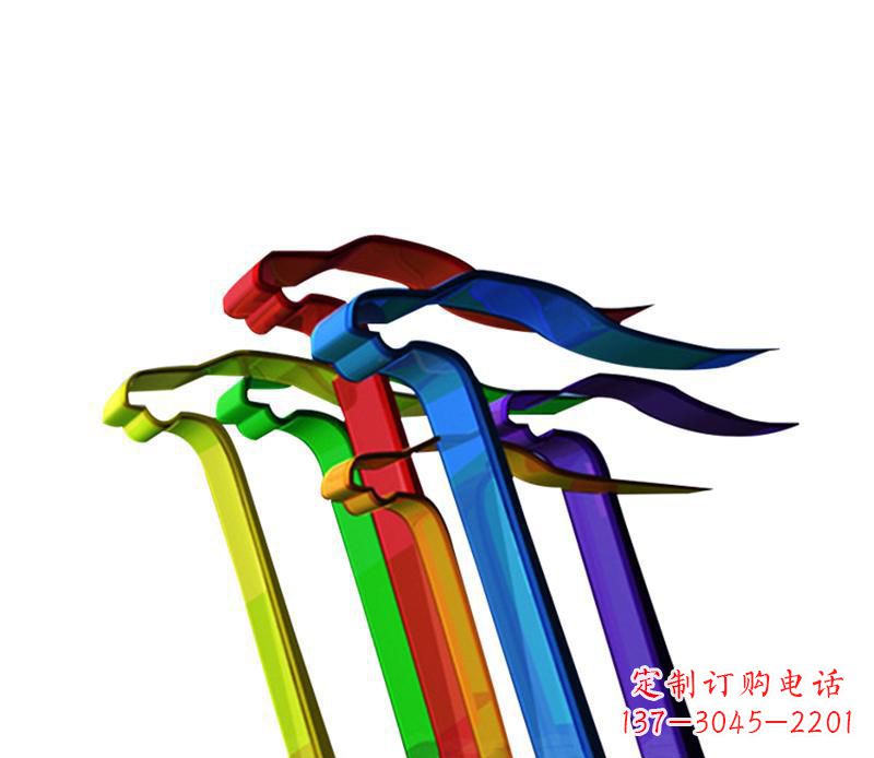 贵州公园不锈钢飞翔飘带景观雕塑