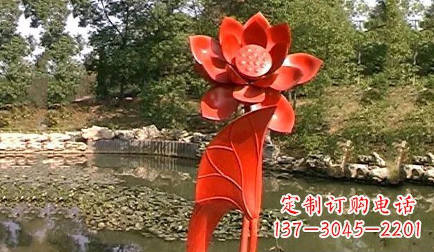 贵州精美不锈钢荷花雕塑