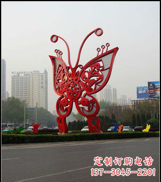 贵州大型不锈钢蝴蝶雕塑