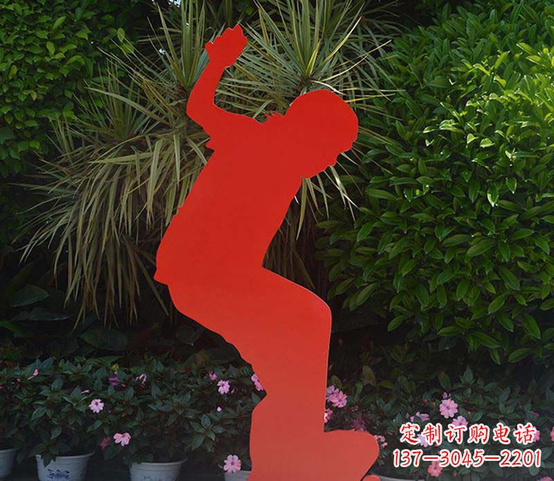 贵州不锈钢男孩滑板雕塑