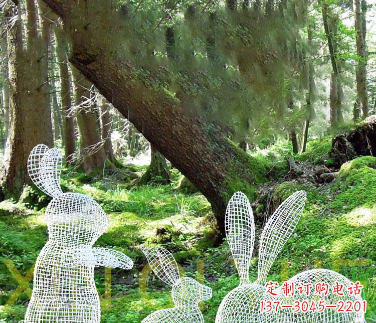 贵州精美兔子雕塑,点缀你的公园