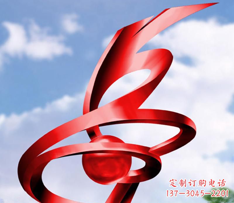 贵州公园装饰不锈钢指环雕塑