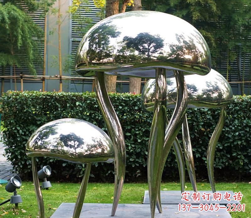 贵州艺术水母不锈钢雕塑