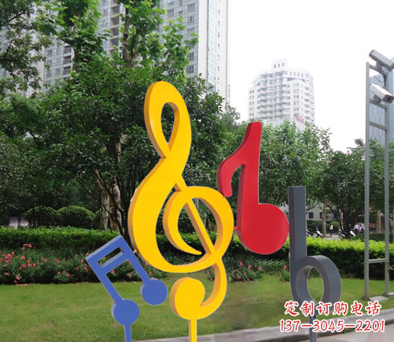 贵州不锈钢音符雕塑-引领您的心情旋律