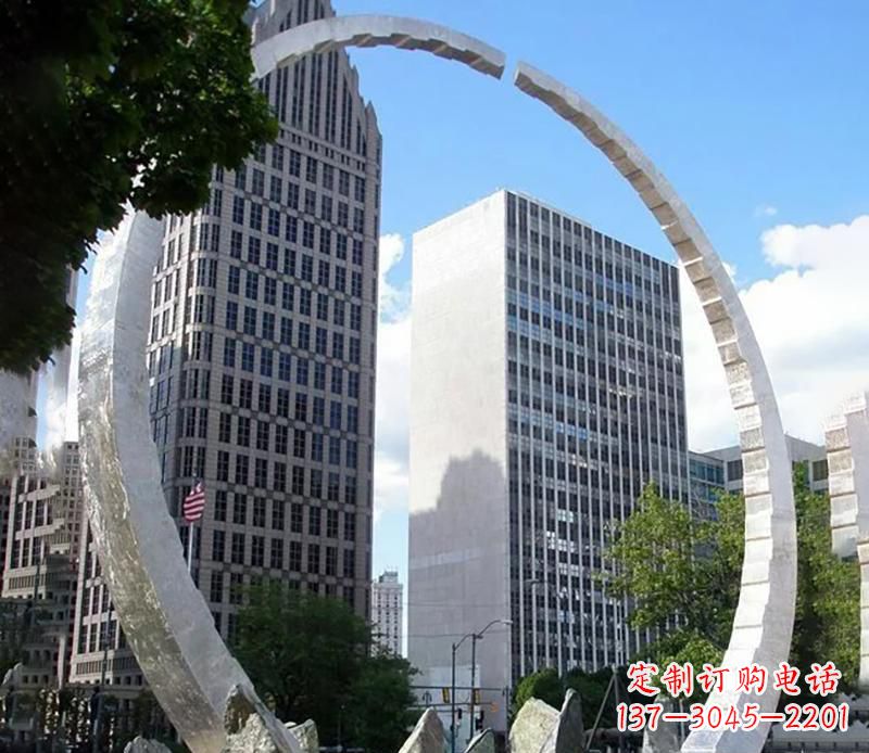 贵州金属圆环景观雕塑