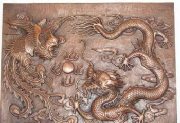 贵州传统工艺锻铜龙凤浮雕