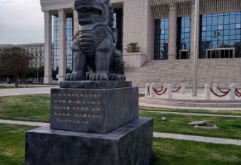 贵州法院神兽獬豸雕塑--正大光明庇护激励雕塑