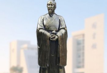 贵州仿铜玻璃钢扁鹊雕塑