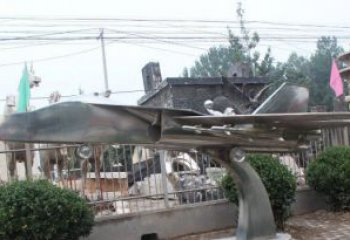 贵州中领雕塑精美不锈钢飞机雕塑