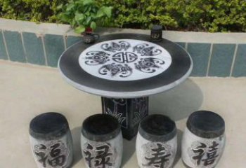贵州传统工艺福禄寿喜雕塑