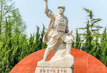 贵州董存瑞石雕为共和国献身的英雄记忆