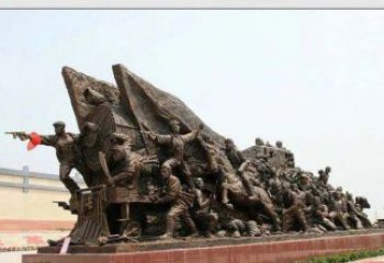 贵州纪念革命战士铜雕
