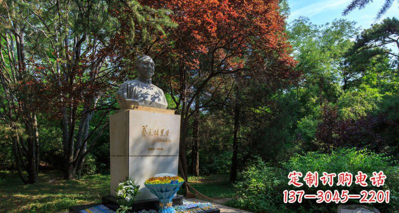 贵州精致无缝蔡元培胸像石雕